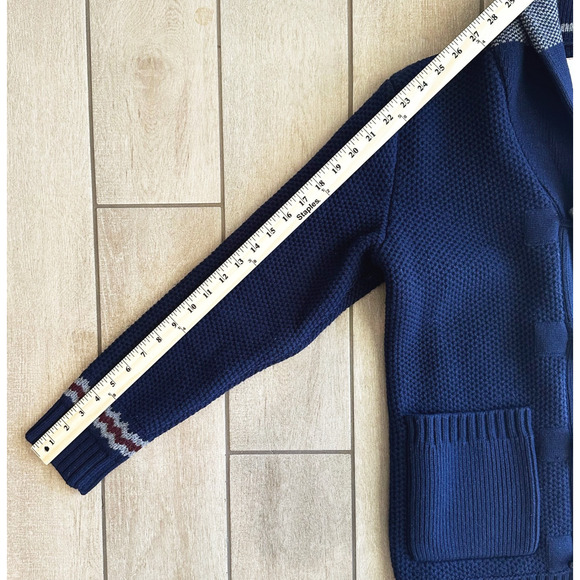Banana Republic Mens Heritage Wool Blend Cardigan Small Preppy Fisherman Heavy - Picture 9 of 9